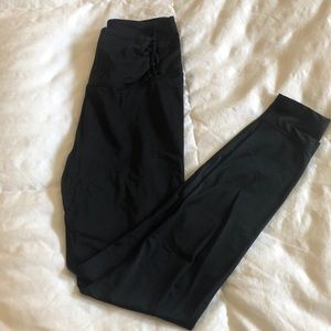 Beyond yoga leggings with knit decos